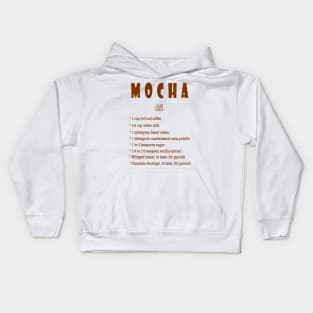 Mocha recipe Kids Hoodie